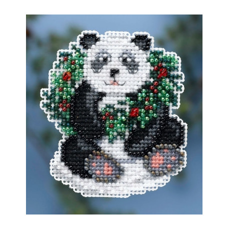 Holiday Panda / Святкова панда Mill Hill Набір для вишивання