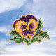 Tricolor Pansy / Квітка Mill Hill Набір для вишивання хрестиком MH181911