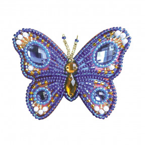 Голубая бабочка Нова Слобода Набор для вышивки брошки ВР1001