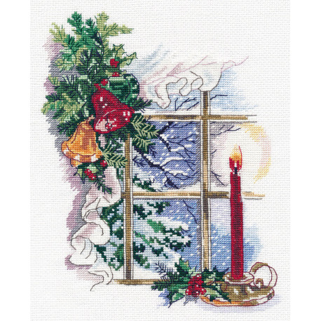 Світло Різдва Овен Набір для вишивання хрестиком 1358о фото