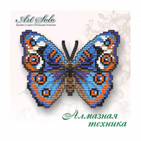 Бабочка-магнит «Анютины Глазки» ArtSolo Набор алмазной живописи БАТ02