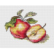 Соковиті яблучка Набір для вишивання хрестиком МП Студія М-596