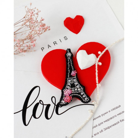 Сердце Франции Абрис Арт Набор для вышивки бисером украшения на натуральном художественном холсте AD-099