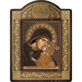 Набір для вишивання бісером Нова Слобода СН8143 Св. Анна з немовлям Марією