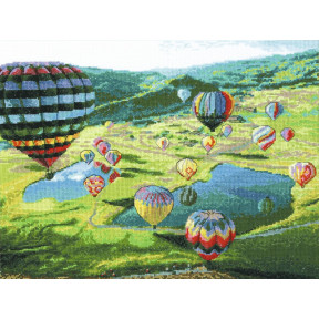 Воздушные шары Набор для вышивки крестом Чарівна Мить М-443 фото