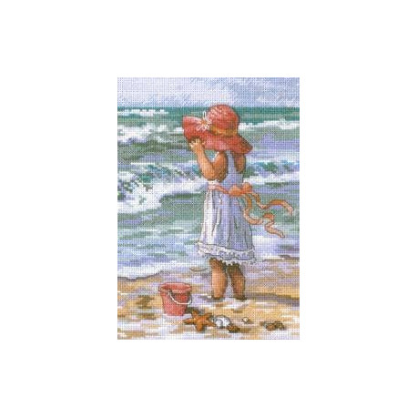 Набор для вышивания крестом Dimensions 65078 Girl at the Beach