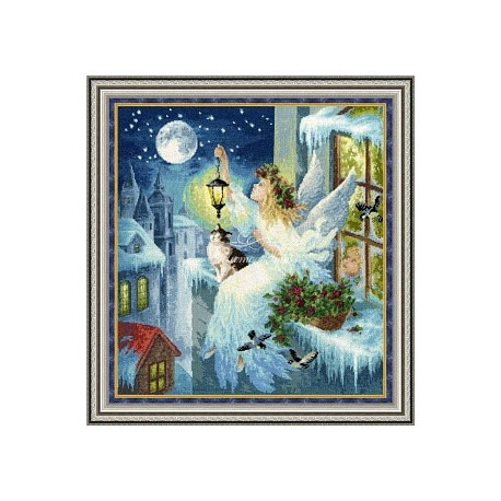 Набор для вышивки крестом Золотое Руно СО-012 Зимняя фея фото