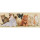 Набір для вишивання Janlynn 106-0046 Kittens in a Row фото