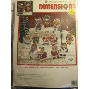 Набір для вишивання Dimensions 8468 Santa Claws Ornament