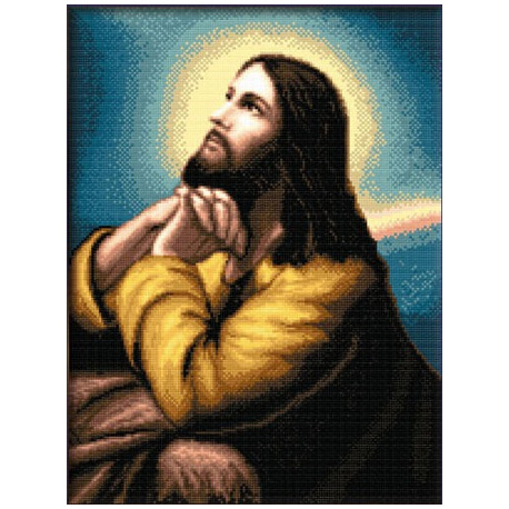 Набір для вишивання Kustom Krafts 40027 Prayer of Christ фото
