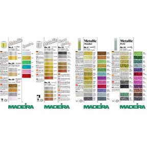 142 карта цветов Metallic №40, №12, №15, Spectra, Heavy Metal