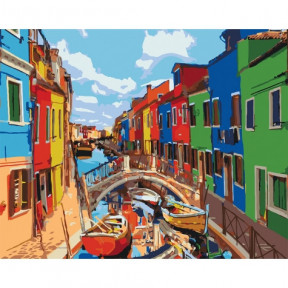 Краски города Картина по номерам Идейка холст на подрамнике 40x50см КНО3502