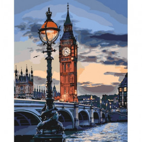 Лондон у сутінках Картина за номерами Ідейка полотно на підрамнику 40x50см КНО3555