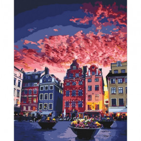 Канікули у Стокгольмі Картина за номерами Ідейка полотно на підрамнику 40x50см КНО3558