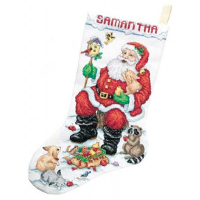 Набор для вышивания сапога Janlynn 023-0210 Santa & Animals