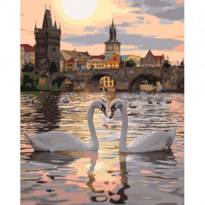 Романтичная Прага Картина по номерам Идейка холст на подрамнике 40x50см КНО4135