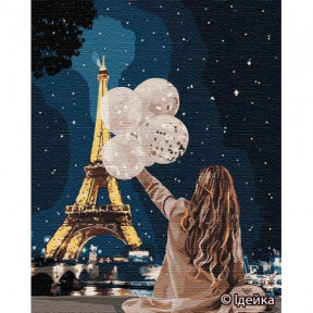 Незабутній вечір у Парижі Картина за номерами Ідейка полотно на підрамнику 40x50см КНО4763