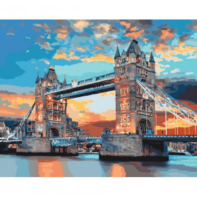 Лондонський міст Картина за номерами Ідейка полотно на підрамнику 40x50см КНО3515