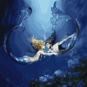 Підводне кохання з фарбами металік Картина за номерами Ідейка