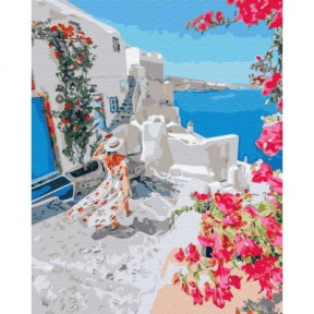 Цветущая Греция BrushMe холст на подрамнике 40x50см GX34836