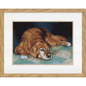 Набір для вишивання Lanarte PN-0147568 Sleeping Dog / Спляча собака