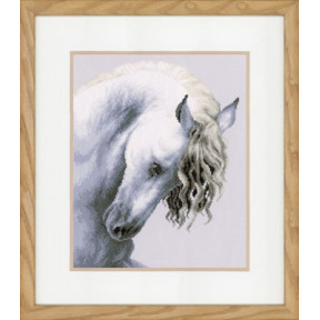 Набір для вишивання Lanarte PN-0147414 Impetuous roan / Білий кінь
