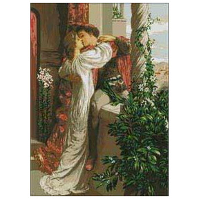 Ромео и Джульетта Набор для вышивания крестом с печатью на