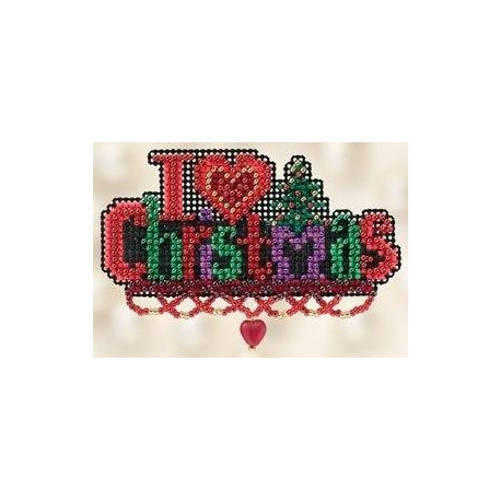 Я люблю Рождество Mill Hill Набор для вышивания крестом MH182301