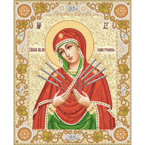 Образ Пресвятої Богородиці Семистрільна Малюнок на тканині