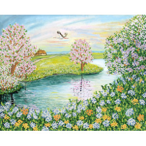 Цветущая весна  Рисунок на ткани Марічка  РКП-649