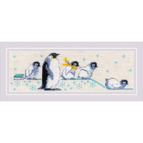 Пінгвінчики Набір для вишивання хрестиком Ріоліс 1975 фото