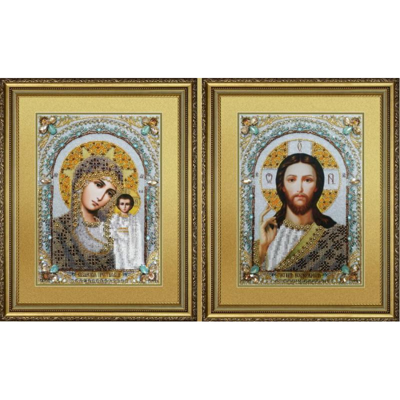 НИК-5318 Набор для вышивки бисером Иверская икона Божией Матери