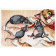 Набір для вишивання хрестиком Alisena 5047а Кіт і мишки фото