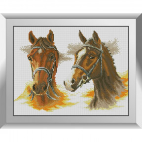 Набор алмазной живописи Dream Art Две лошади 31607D