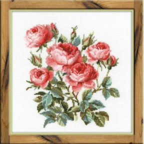 Набір для вишивки хрестиком Ріоліс тисячу сорок шість Садові троянди