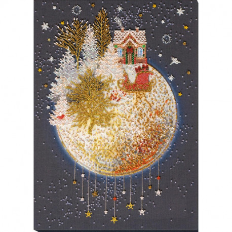 Рождественская сказка Набор для вышивки бисером Абрис Арт