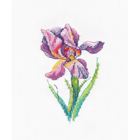 Радужный цветок Набор для вышивки крестом Овен 1425 фото