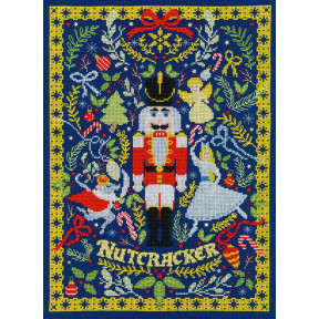 Набір для вишивання хрестиком The Christmas Nutcracker Різдвяний Лускунчик Bothy Threads XX17
