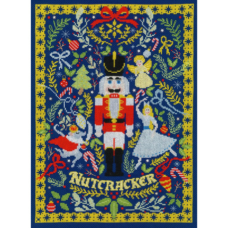 Набор для вышивания крестом The Christmas Nutcracker "Рождественский Щелкунчик" Bothy Threads XX17