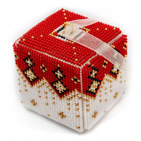 Набор для вышивания бисером объемной новогодней игрушки Golden Key N-010