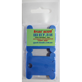Шпули пластиковые для мулине (20шт), цвет-синий БП3 фото