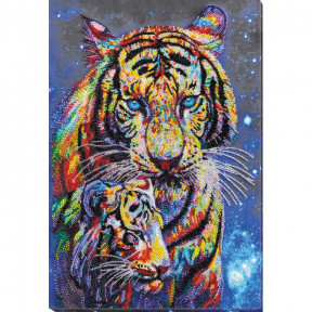 Тигры цветные Набор для вышивки бисером Абрис Арт AB-833 фото