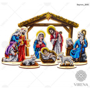 Набір для вишивання бісером по дереву Різдво Христове VIRENA ВЕРТЕП_200