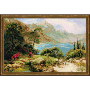 Набір для вишивки хрестиком Ріоліс 1397 Гірське озеро