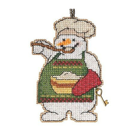 Сніговик кухар Набір для вишивання хрестиком Mill Hill MH162135