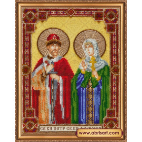 Набор для вышивания Абрис Арт АВ-334 «Икона святого князя Петра и святой княгини Февронии»
