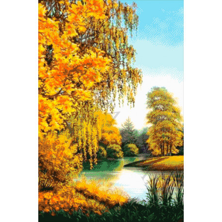 Осенним днем у реки Набор для вышивания бисером ТМ АЛЕКСАНДРА ТОКАРЕВА 43-3220-НО