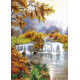 Пейзаж у водопада Набор для вышивания бисером ТМ АЛЕКСАНДРА ТОКАРЕВА 46-7560-НП