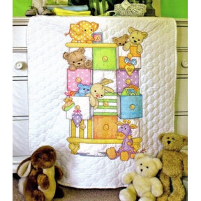 Набор для вышивания  детского одеяла Dimensions  73537 Baby drawers Quilt