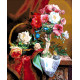 Цветочный натюрморт Набор для вышивания бисером ТМ АЛЕКСАНДРА ТОКАРЕВА 57-4176-НЦ